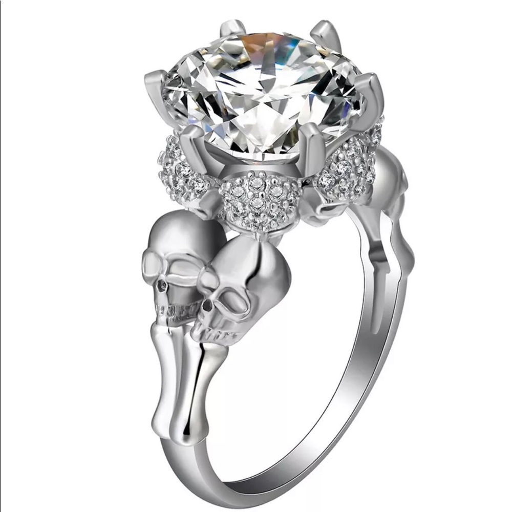 .925 Sterling skull ring